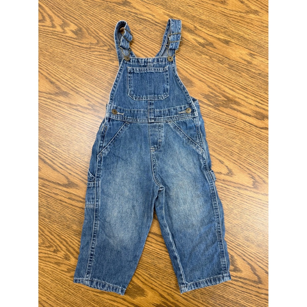 Wrangler Baby Boy Denim Carpenter Overalls Medium Wash 18 Months 9FOIHRV